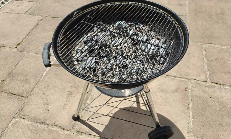 Un barbecue sur la terrasse.