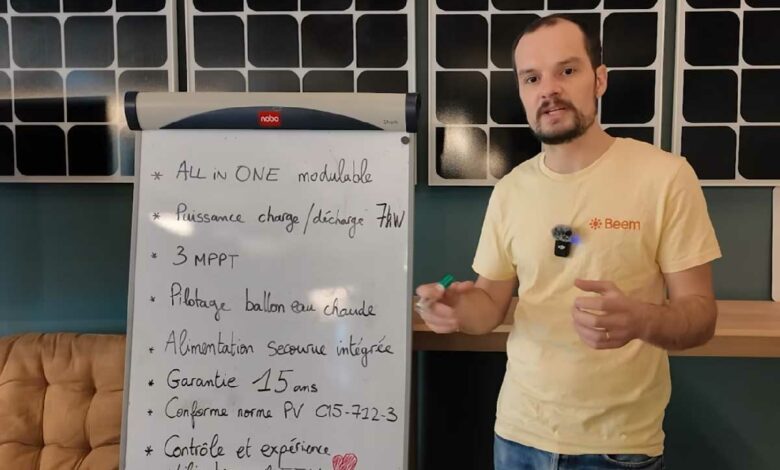 Avec la baisse du tarif de rachat de l'électricité produite, c'est le moment idéal pour investir dans une batterie résidentielle et profiter pleinement de l'autoconsommation. Crédit photo : Beem (capture d'écran vidéo YouTube)