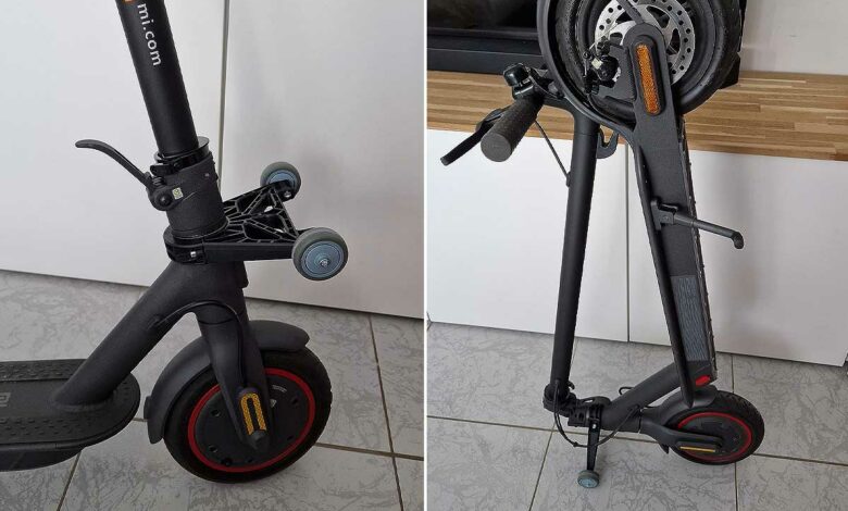 Trolley pour transporter ou ranger sa trottinette.