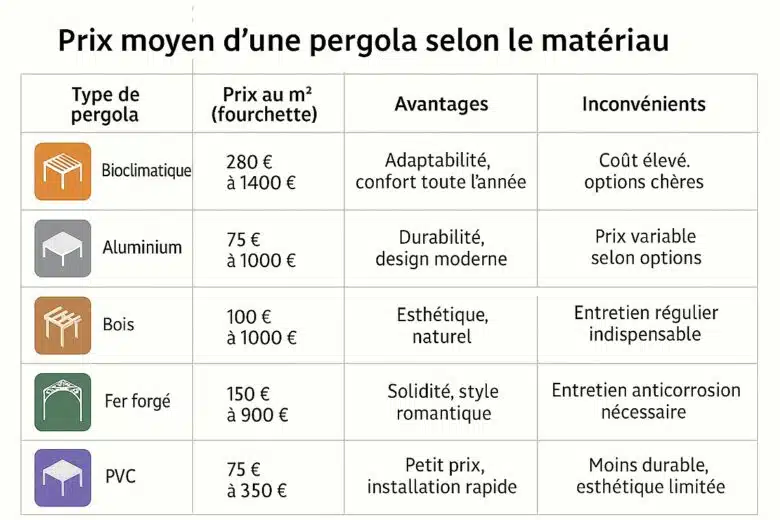 Infographie : comment choisir une pergola pour l'été ? 