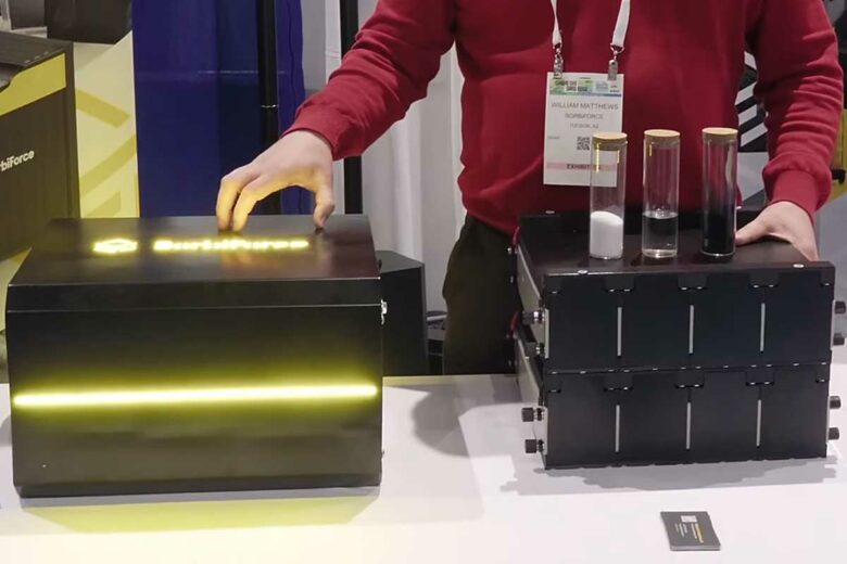 Le prototype et le module de stockage SorbiForce.