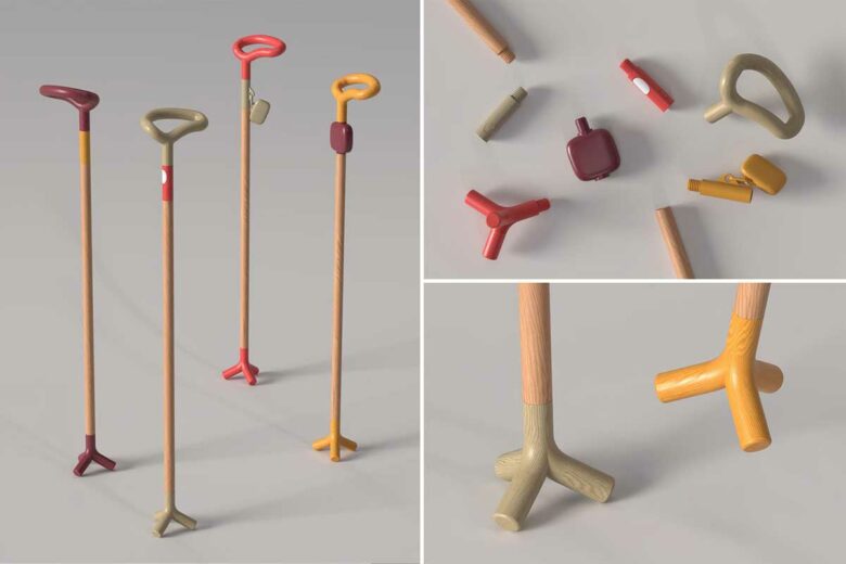 La canne Ease et toutes ses configurations.