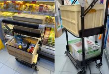 Un chariot modulable pour faire les courses.