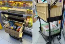 Un chariot modulable pour faire les courses.