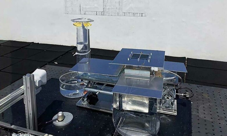 Prototype de déssalinisation pour produire de l'hydrogène et de l'eau potable.