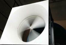 Essai d'un prototype d'Eolic Wall en soufflerie.