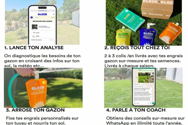 Bleen propose un kit d'entretien de jardin tout en un.