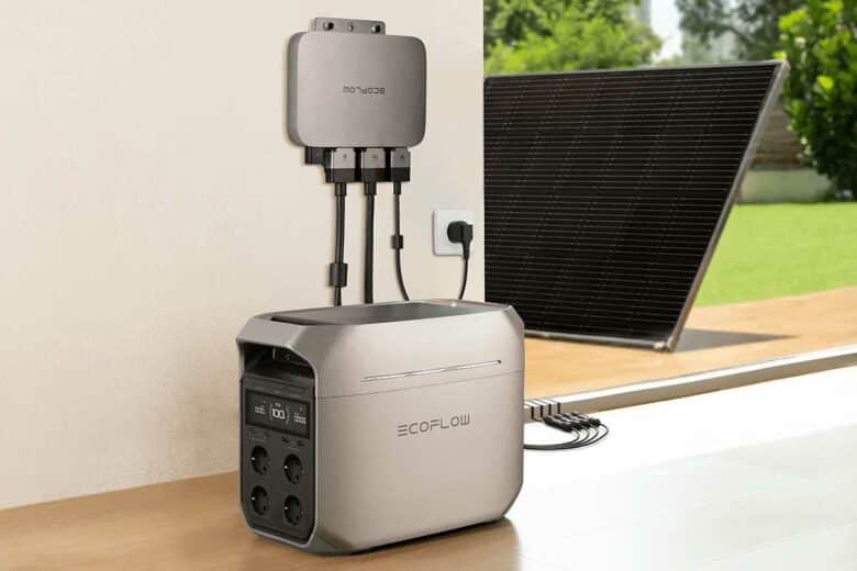 Un kit solaire Ecoflow.