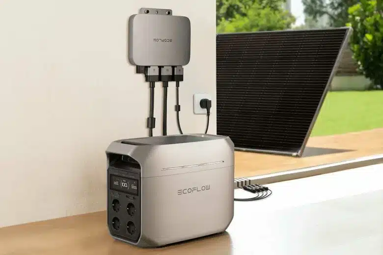 Un kit solaire Ecoflow.
