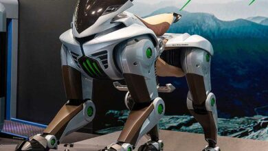 Un robot de transport très futuriste.