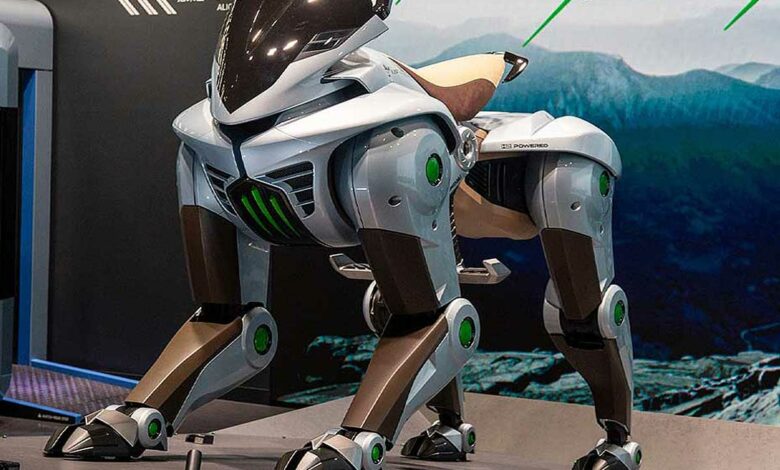 Un robot de transport très futuriste.