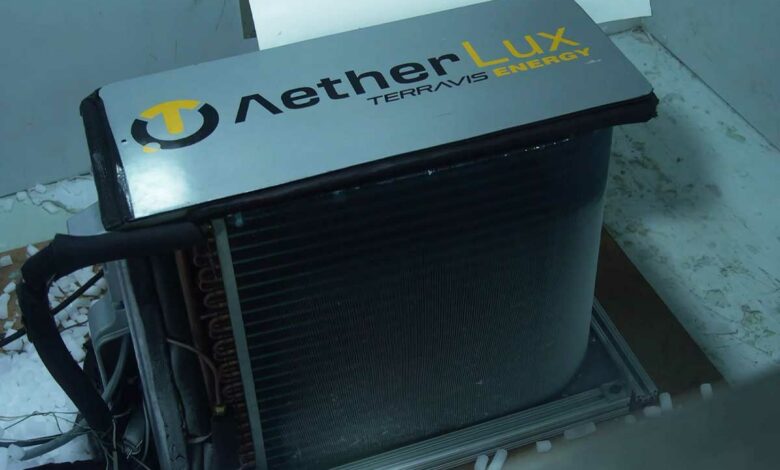 Pompe à chaleur AetherLux de Terravis Energy.