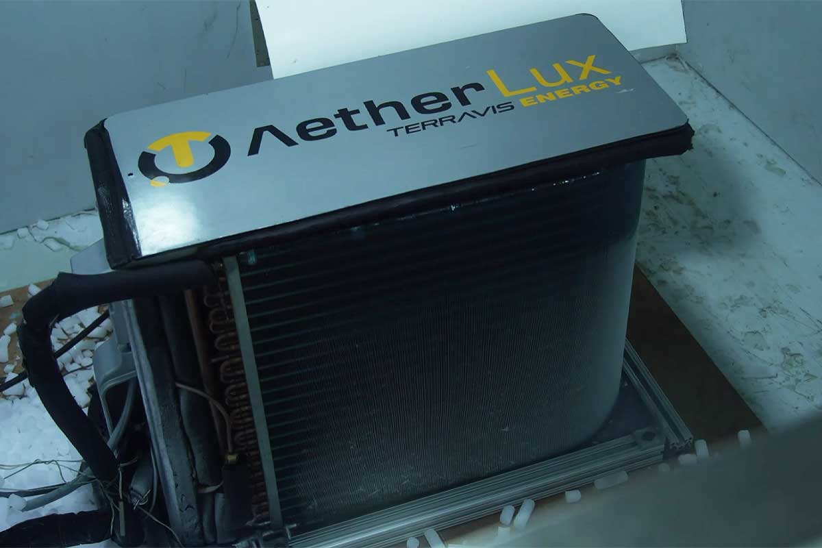 Pompe à chaleur AetherLux de Terravis Energy.
