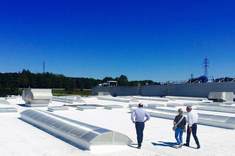 Visite de fin de chantier pour une toiture.