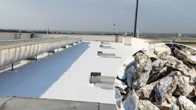 Cool Roof appliqué sur une toiture de l'aeroport de Roissy.