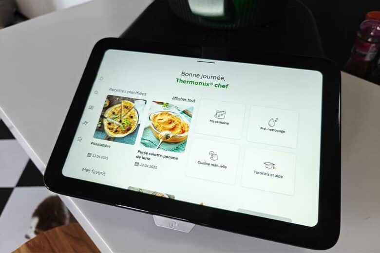 L'écran du Thermomix TM7.