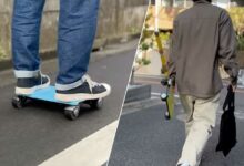 Une personne se déplace en Walkcar.
