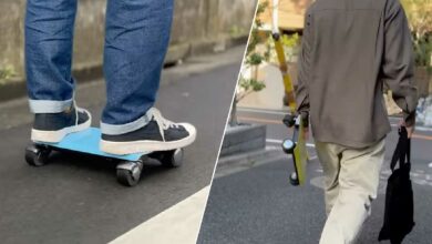 Une personne se déplace en Walkcar.