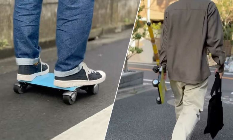 Une personne se déplace en Walkcar.
