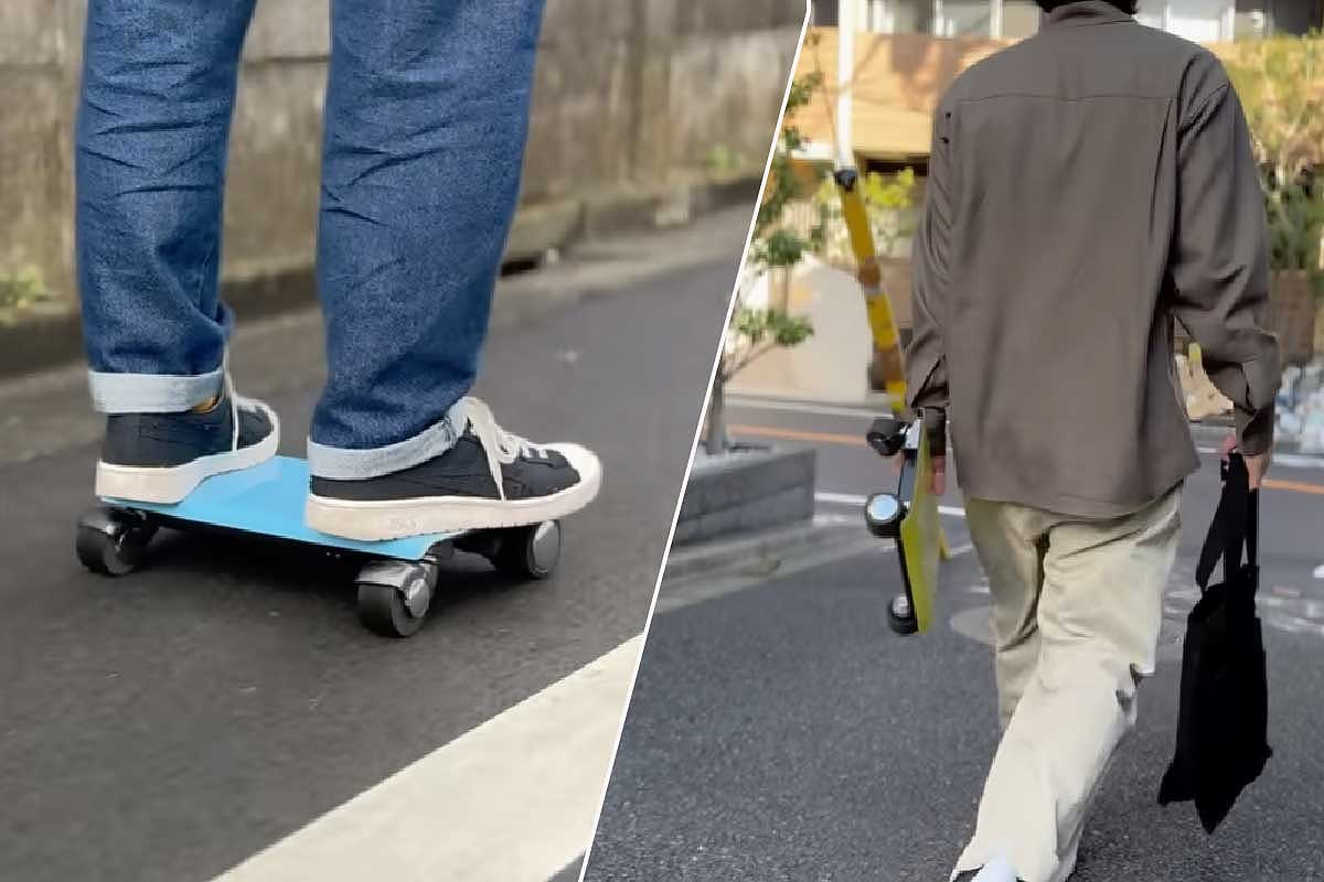 Une personne se déplace en Walkcar.