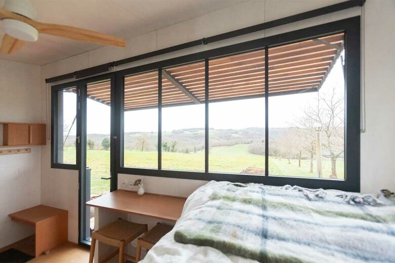 Une vue dégagée avec cette verrière atelier.