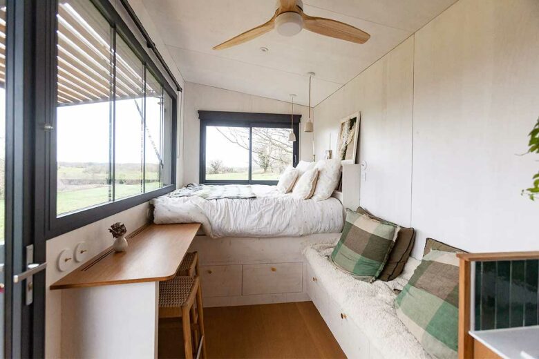 L'intérieur de la tiny house.
