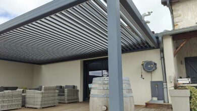 Une pergola bioclimatique.