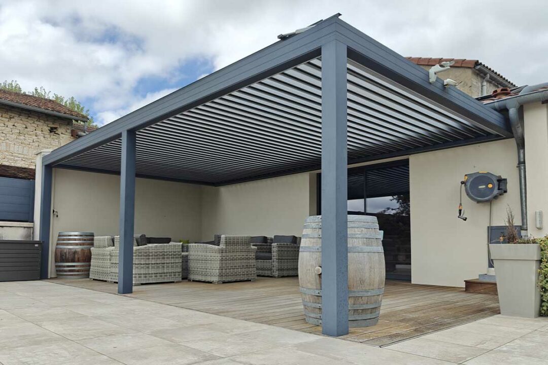 Avec une pergola ouverte, vous n'avez pas de taxes supplémentaires à payer.