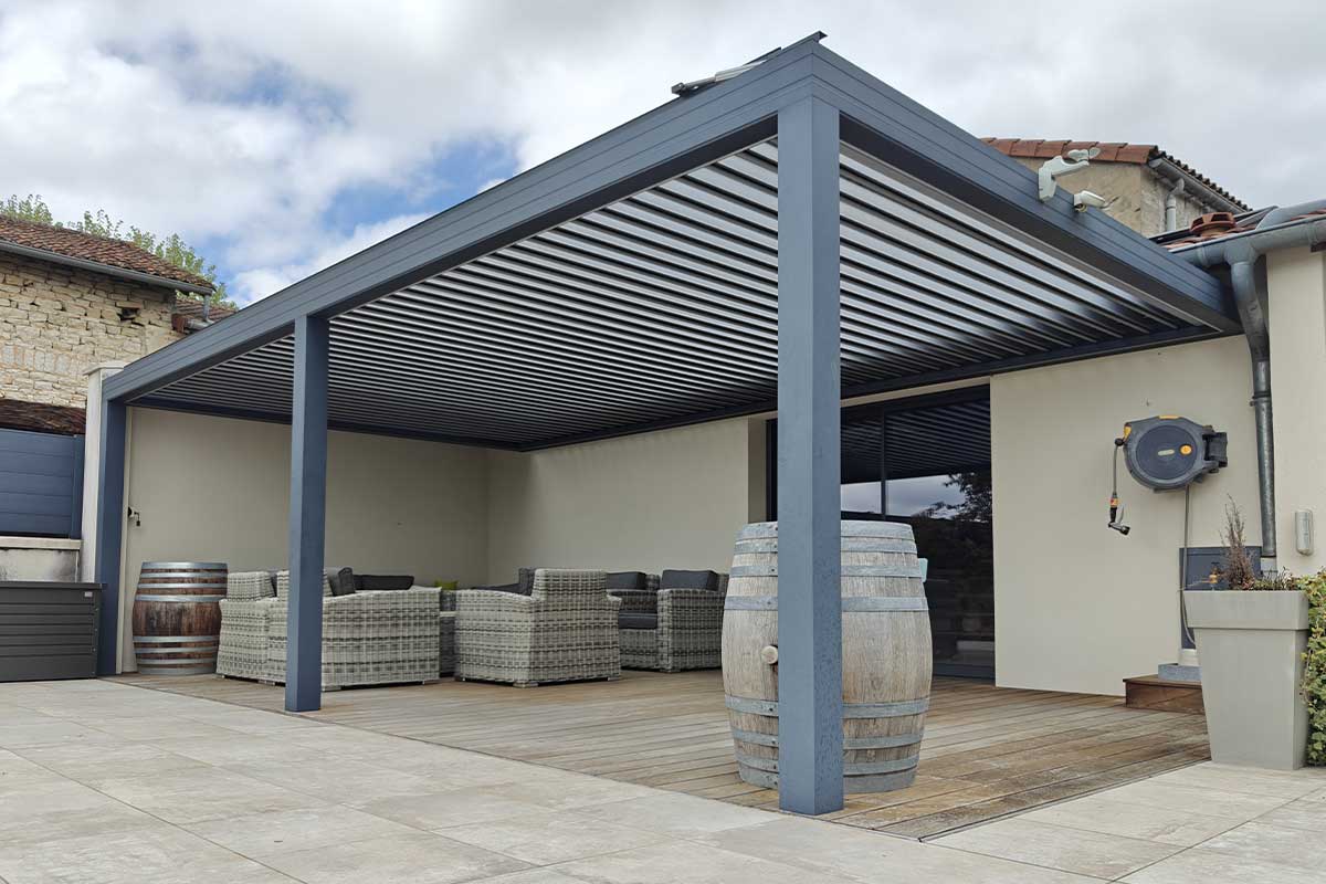 Avec une pergola ouverte, vous n'avez pas de taxes supplémentaires à payer.