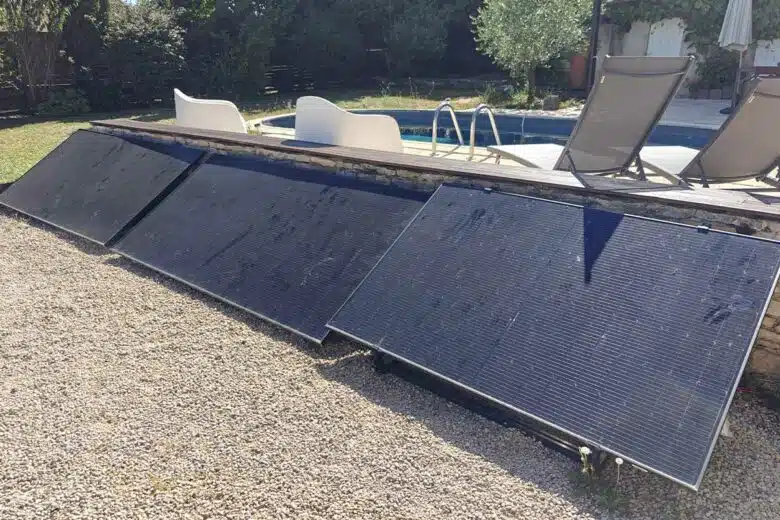 Les panneaux solaires.