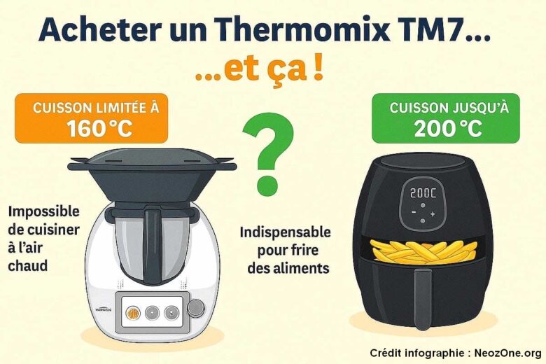 Infographie : pourquoi vous faut-il un airfryer même si vous disposer du dernier Thermomix, le TM7 ?