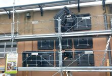 Une rénovation de façade avec des cuves de stockage Cactile.