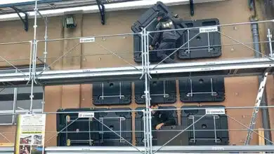 Une rénovation de façade avec des cuves de stockage Cactile.
