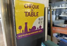 Une enseigne de restaurant qui accepte les tickets resto.