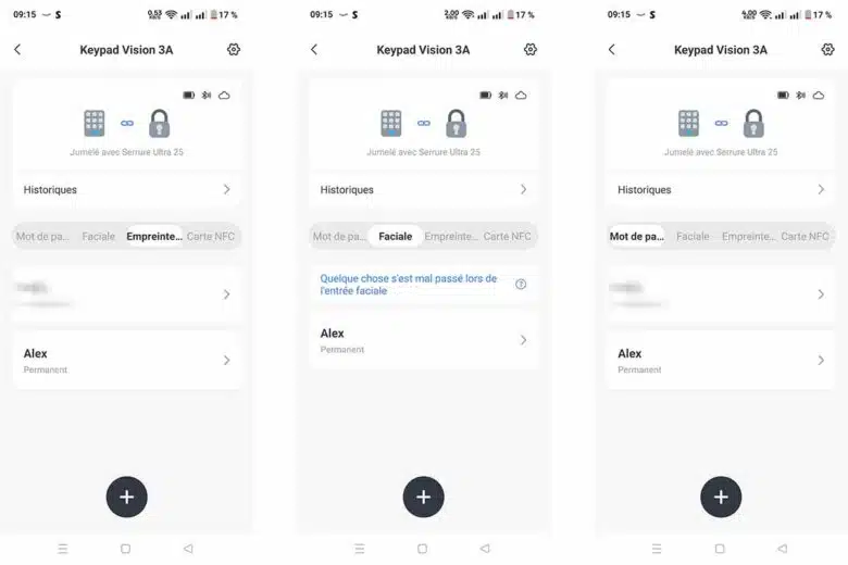 De nombreuses options disponibles pour ouvrir la porte.