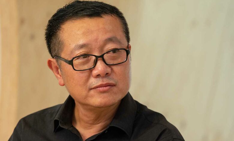 Liu Cixin lors d'un interview.