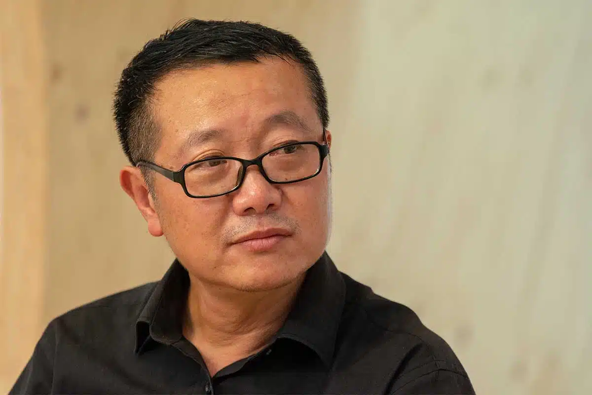 Liu Cixin lors d'un interview.