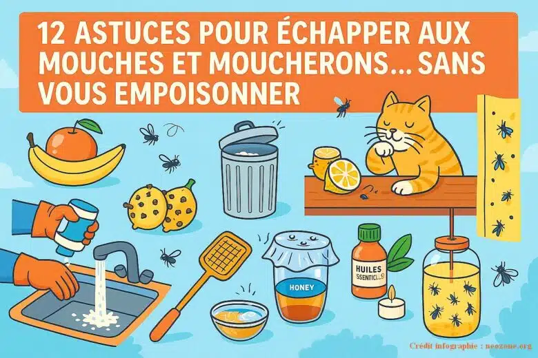 Infographie : quelles sont les astuces pour piéger les mouches efficacement ? 