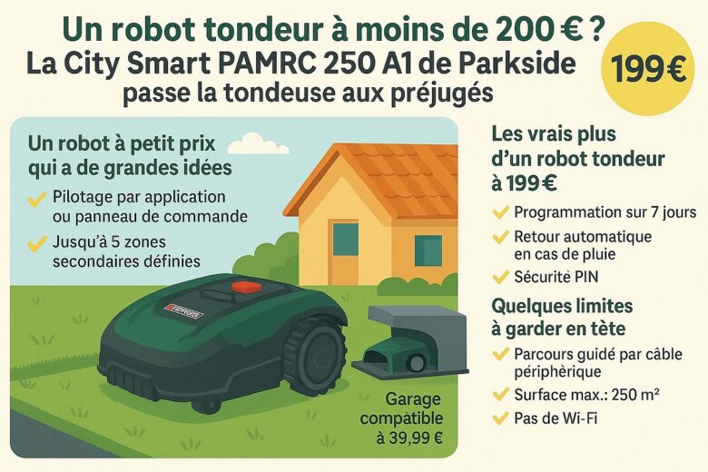 Bon plan : Lidl propose un robot tondeur performant à moins de 200 €.