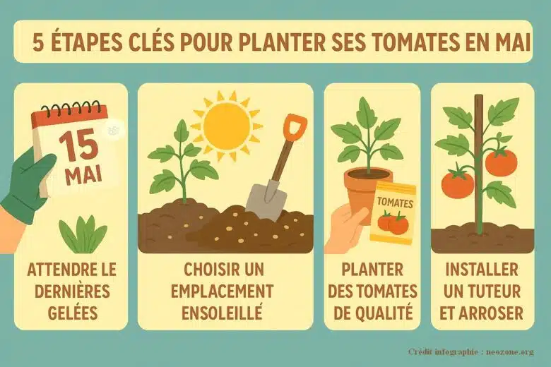 Infographie : pourquoi planter ses tomates à la mi-mai est-il une bonne idée ?
