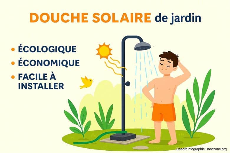 Infographie : pourquoi installer une douche solaire est une excellente idée ?