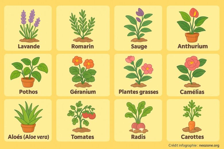 Infographie : quelles sont les 15 plantes qui n'aiment pas le marc de café ?