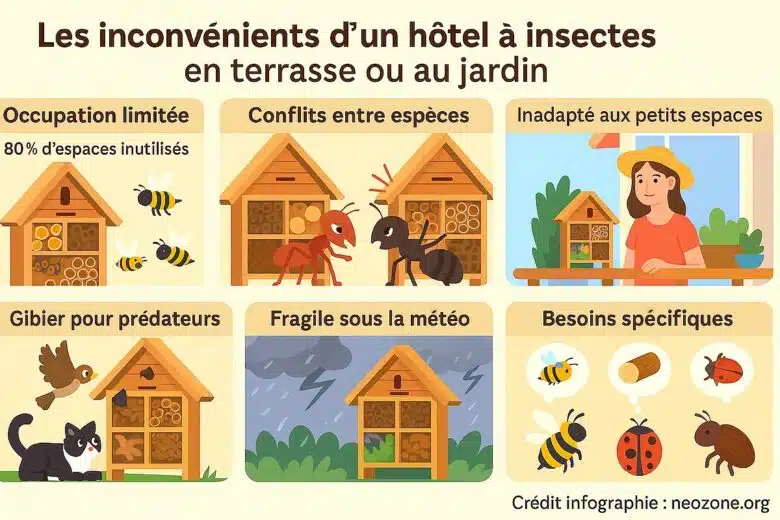 Infographie : quels sont les inconvénients des hôtels à insecte que l'on oublie de vous mentionner ?