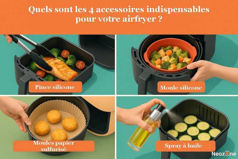 Les 4 accessoires indispensables pour votre airfryer.