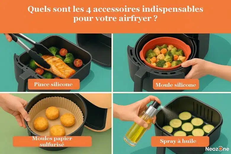 Les 4 accessoires indispensables pour votre airfryer.