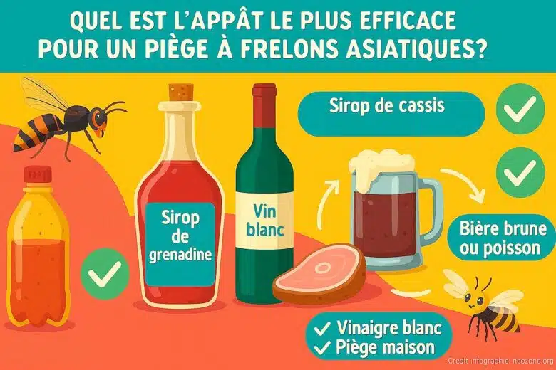 Infographie : quels sont les meilleurs appâts pour piéger les frelons asiatiques ?