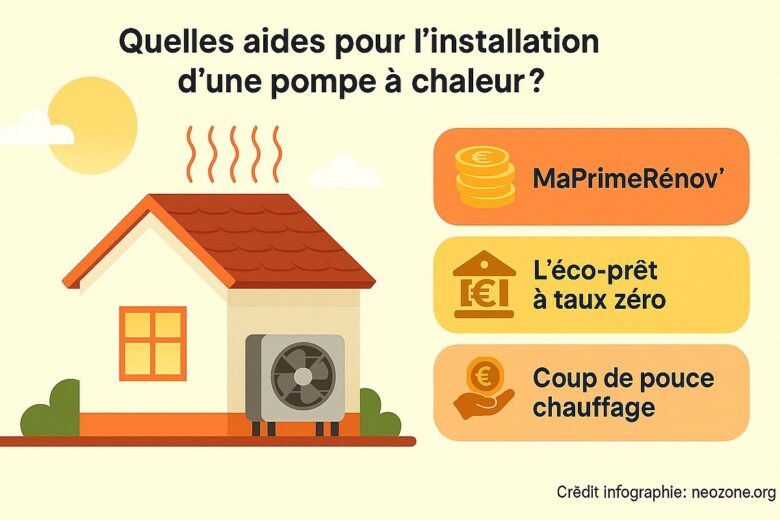 Infographie : quelles sont les aides disponibles pour installer une pompe à chaleur en 2025 ?