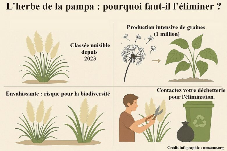 Infographie : quels sont les dangers de l'herbe de la pampa ?