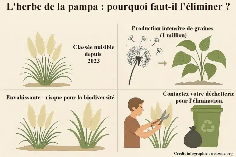 Infographie : quels sont les dangers de l'herbe de la pampa ?