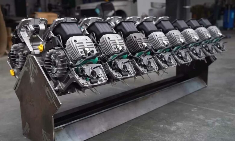Assemblage du moteur.